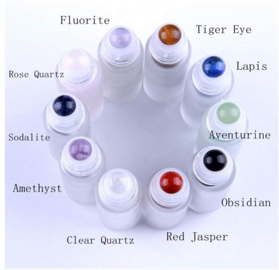 Crystal Roller With added Essential Oil (Aromatherapy)