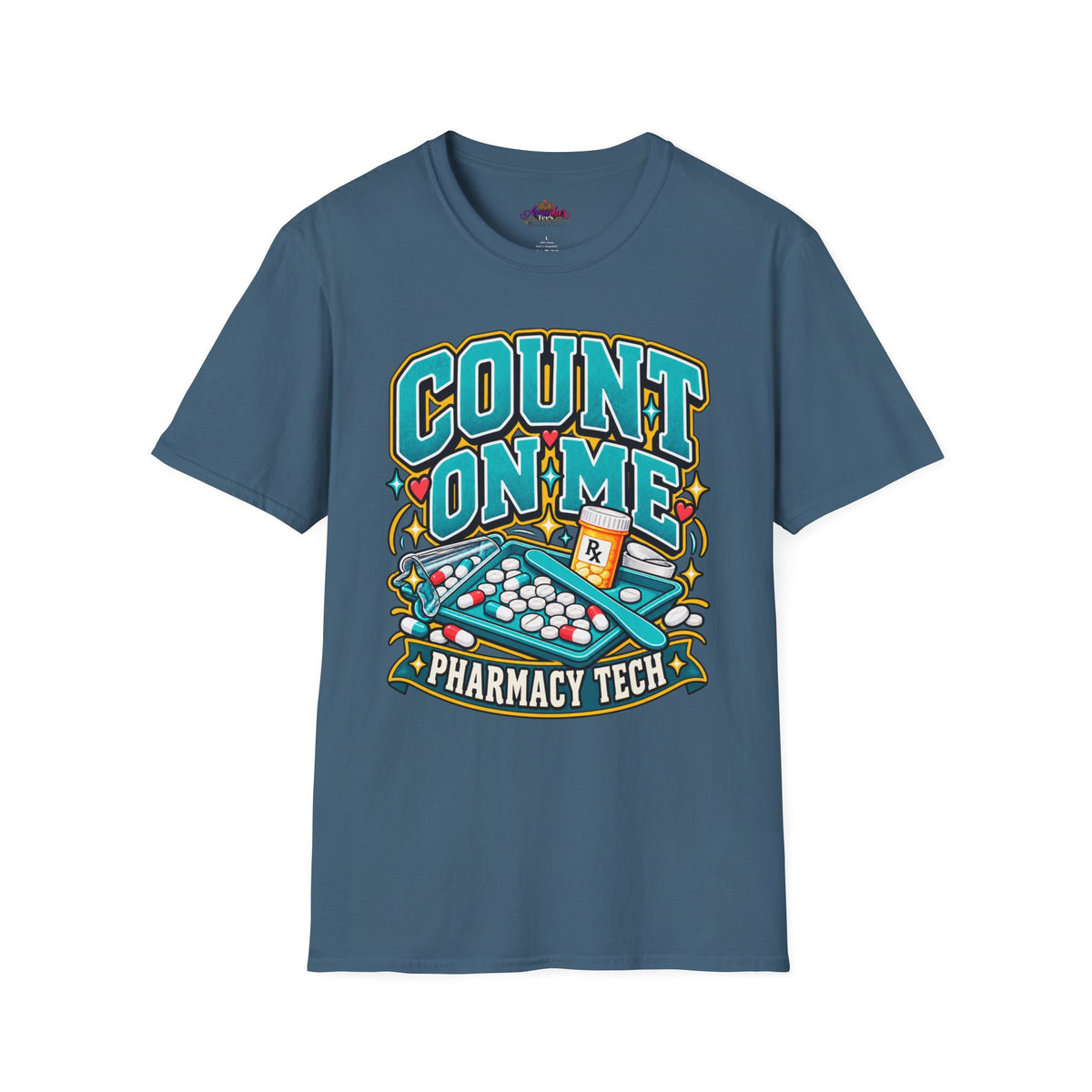 Count On Me Pharmacy Tech T‑Shirt — Funny Pharmacist Technician Shirt