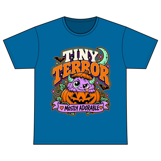 Tiny Terror "Mostly Adorable" Halloween T-Shirt