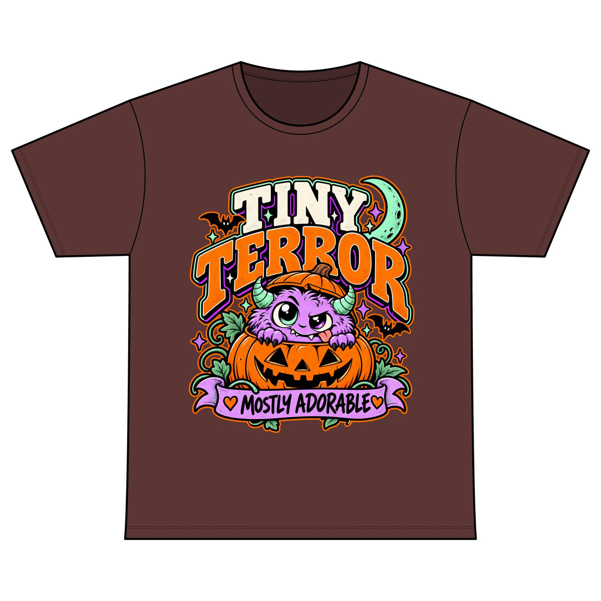 Tiny Terror "Mostly Adorable" Halloween T-Shirt