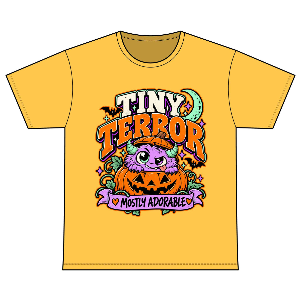 Tiny Terror "Mostly Adorable" Halloween T-Shirt