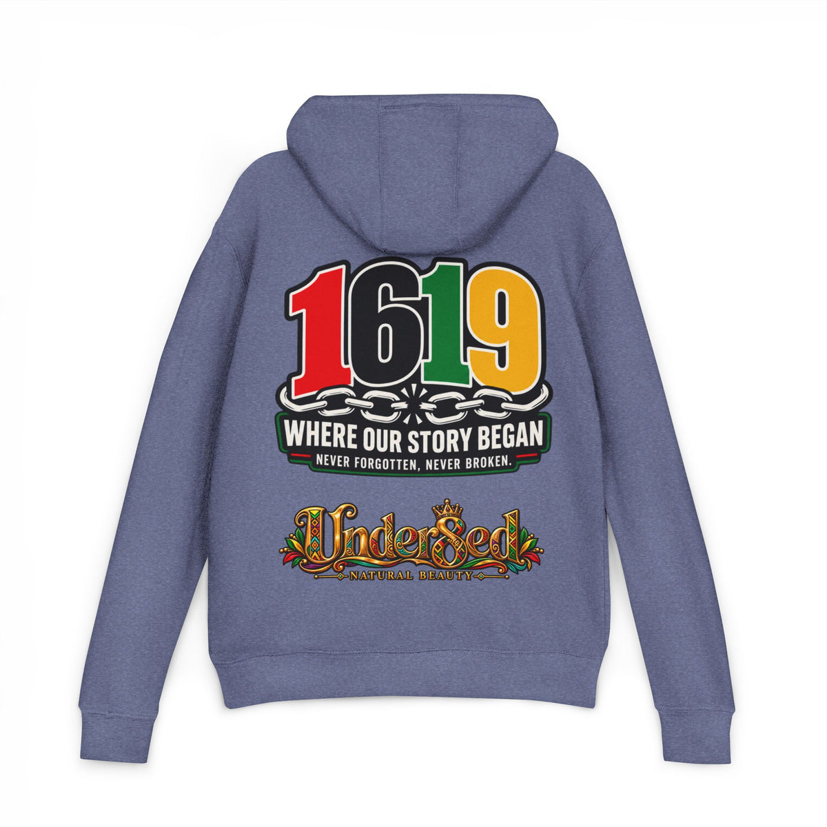 1619 Hoodie — "Where Our Story Began" Afrocentric History Pullover