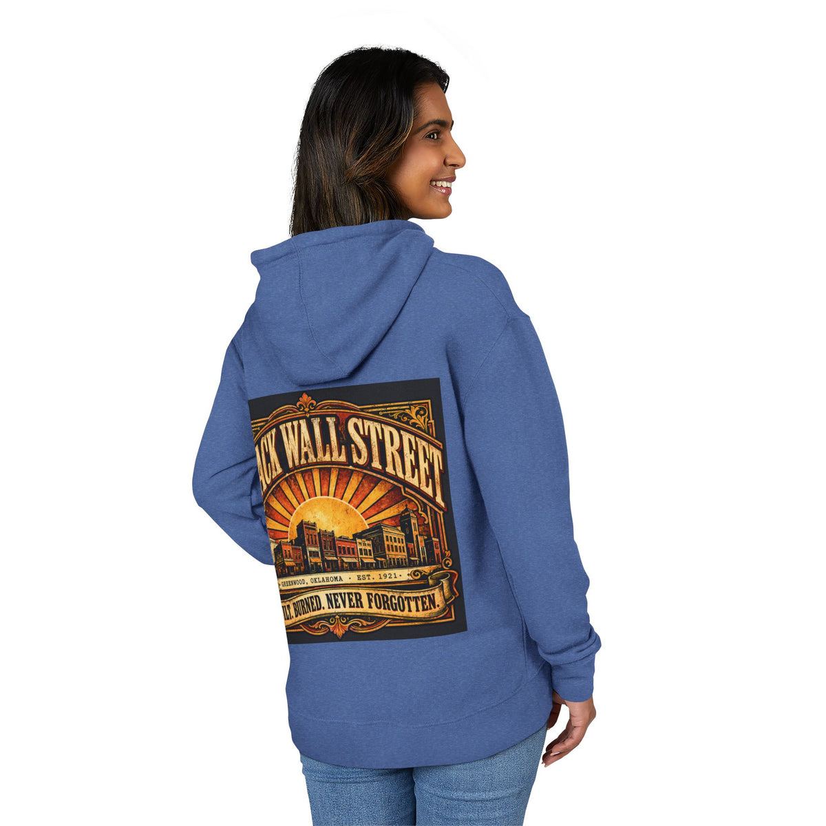 Black Wall Street Greenwood 1921 Hoodie — Built, Burned, Never Forgotten