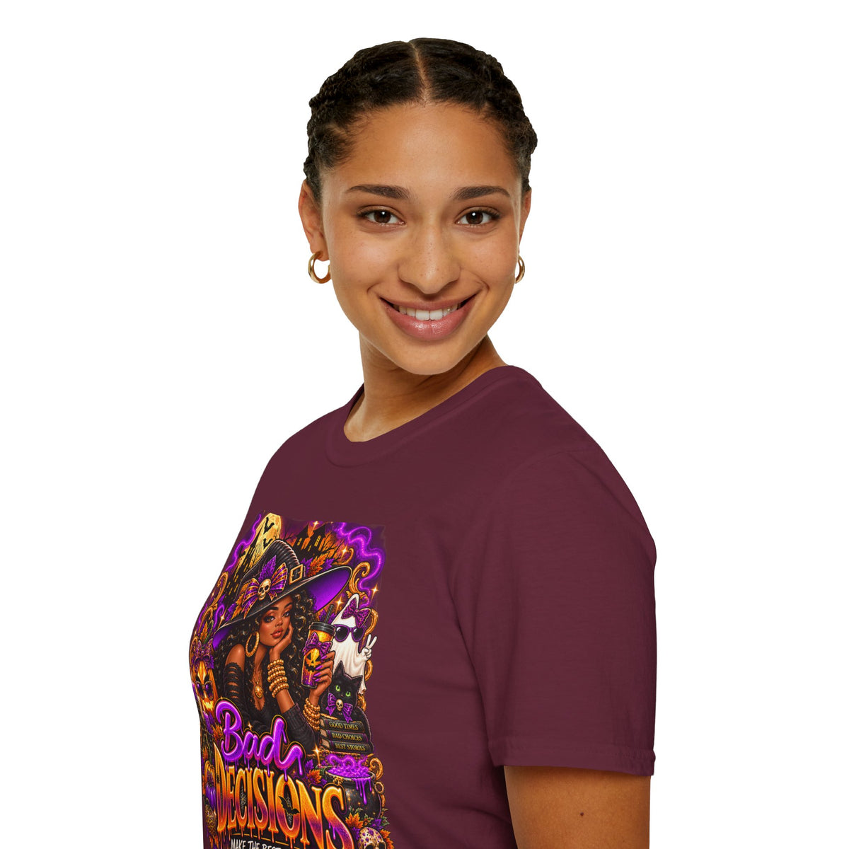Bad Decisions Halloween T-Shirt — Witch Party Graphic Tee
