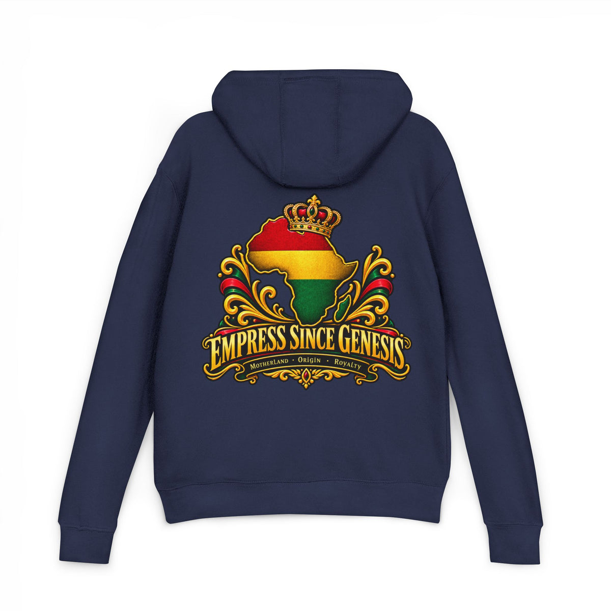 Empress Since Genesis Hoodie — African Crown Map Rasta Sweatshirt