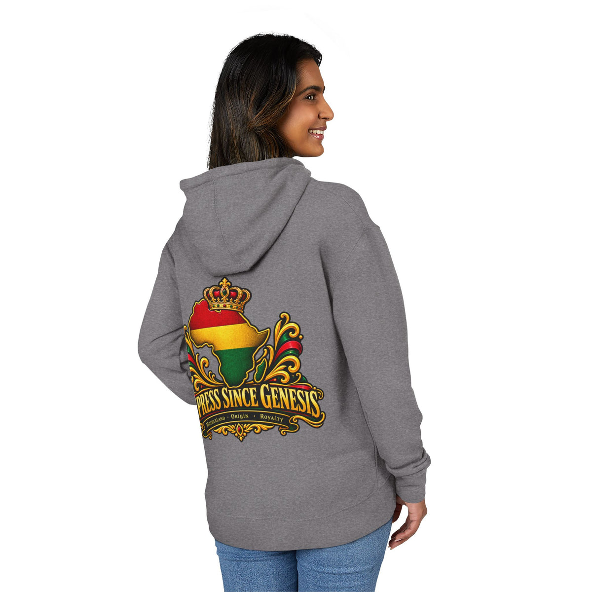 Empress Since Genesis Hoodie — African Crown Map Rasta Sweatshirt