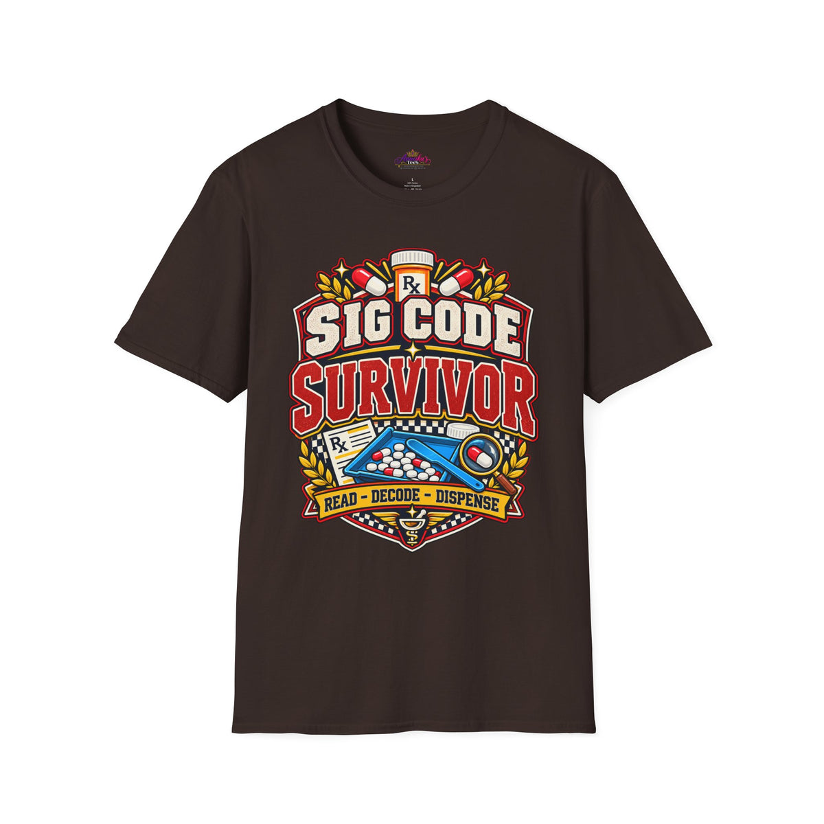 Funny Sig Code Survivor Pharmacy T-Shirt