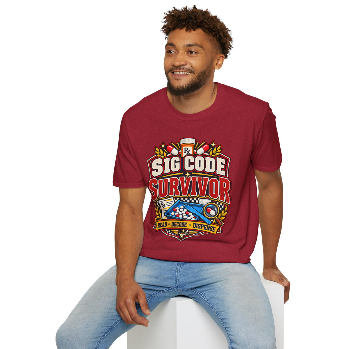 Funny Sig Code Survivor Pharmacy T-Shirt