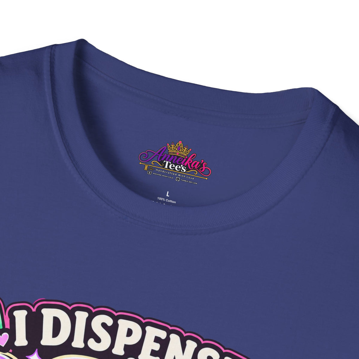 Patience Dispenser T-Shirt — “I Dispense Patience” Cute Pharmacy Cartoon Tee