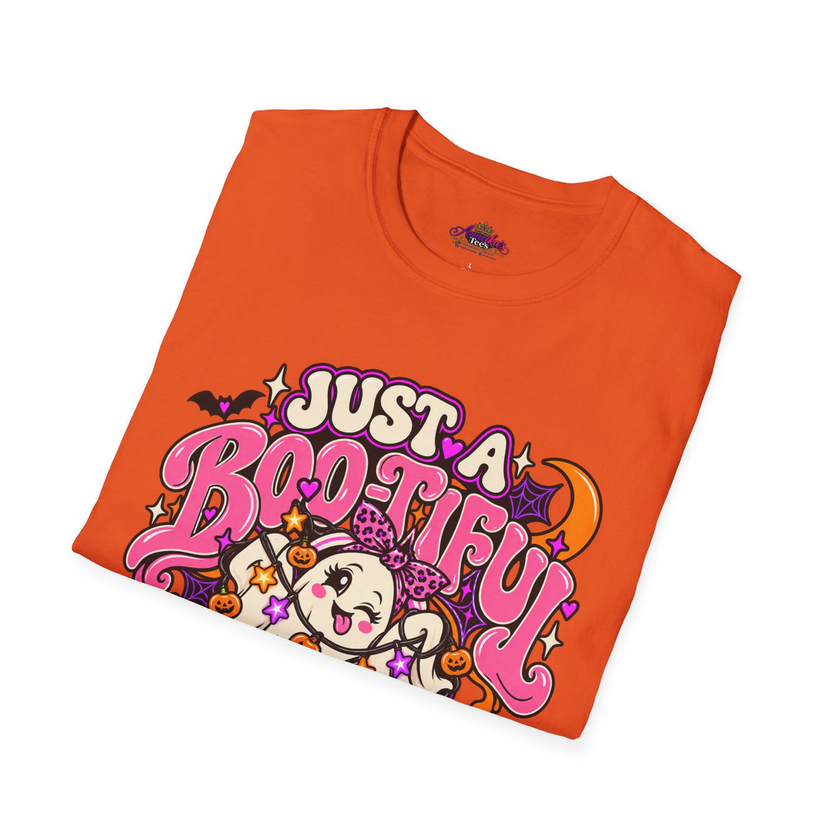 Just a Boo-tiful Mess T-Shirt — Cute Halloween Ghost Graphic Tee