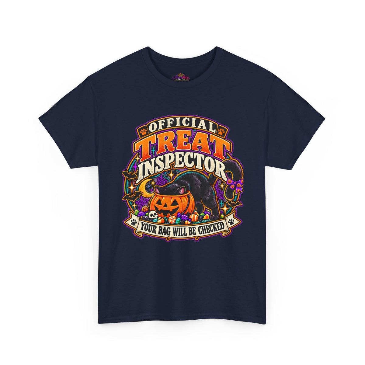 Halloween "Official Treat Inspector" T-Shirt — Funny Pumpkin Candy Patrol Tee