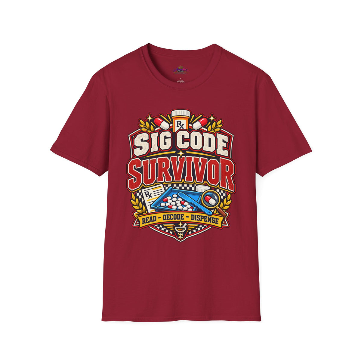 Funny Sig Code Survivor Pharmacy T-Shirt