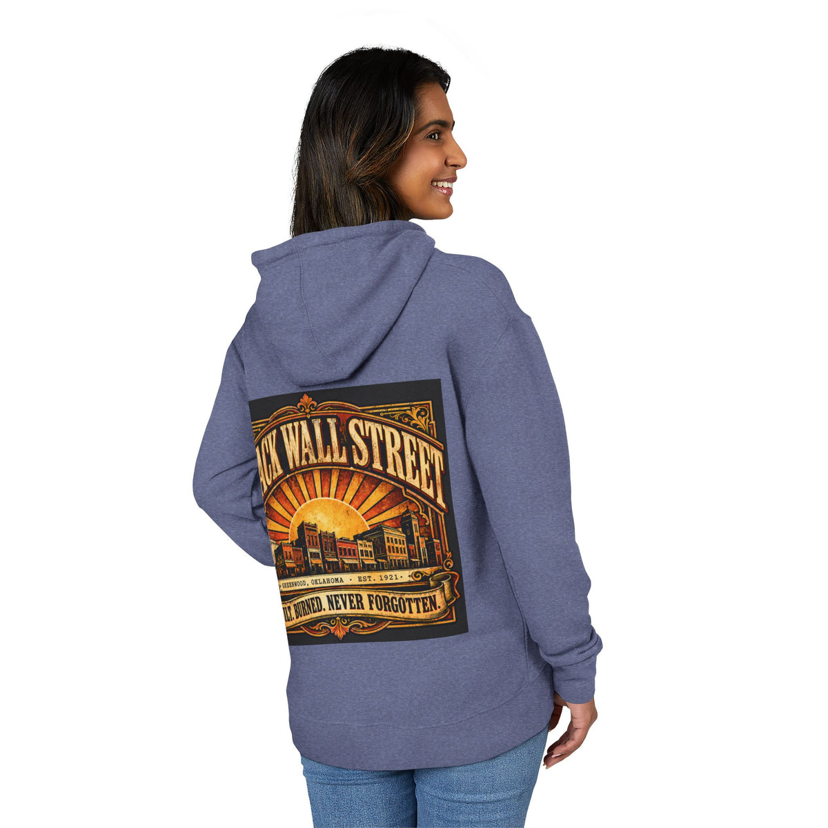 Black Wall Street Greenwood 1921 Hoodie — Built, Burned, Never Forgotten