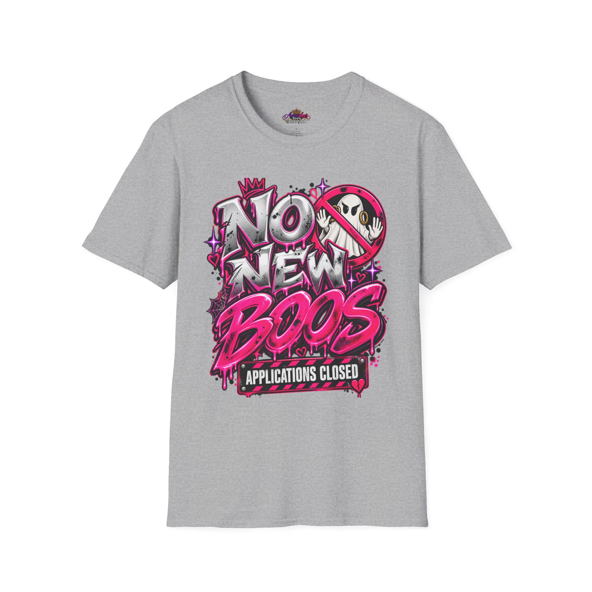 No New Boos T-Shirt — "Applications Closed" Halloween Graphic Tee