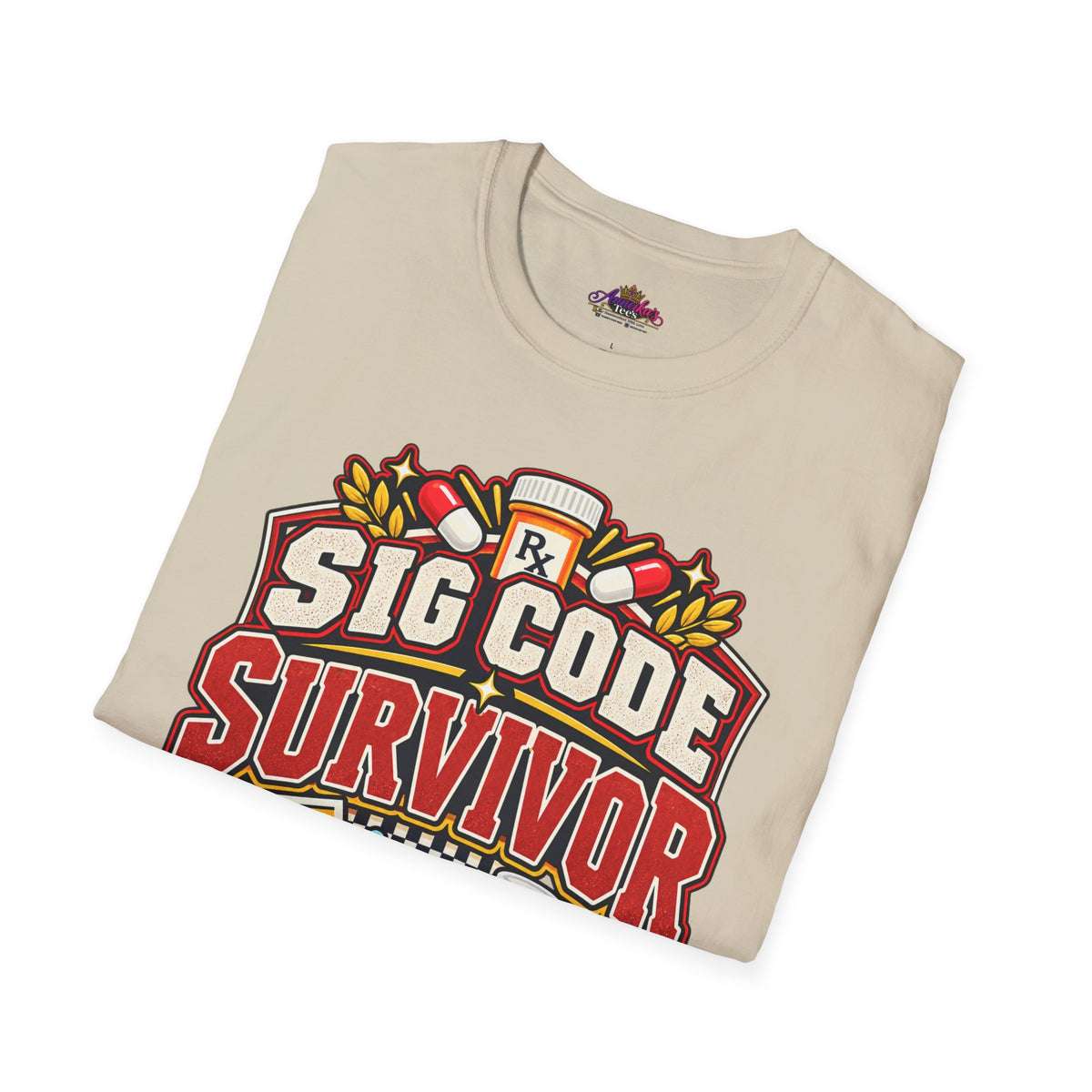 Funny Sig Code Survivor Pharmacy T-Shirt