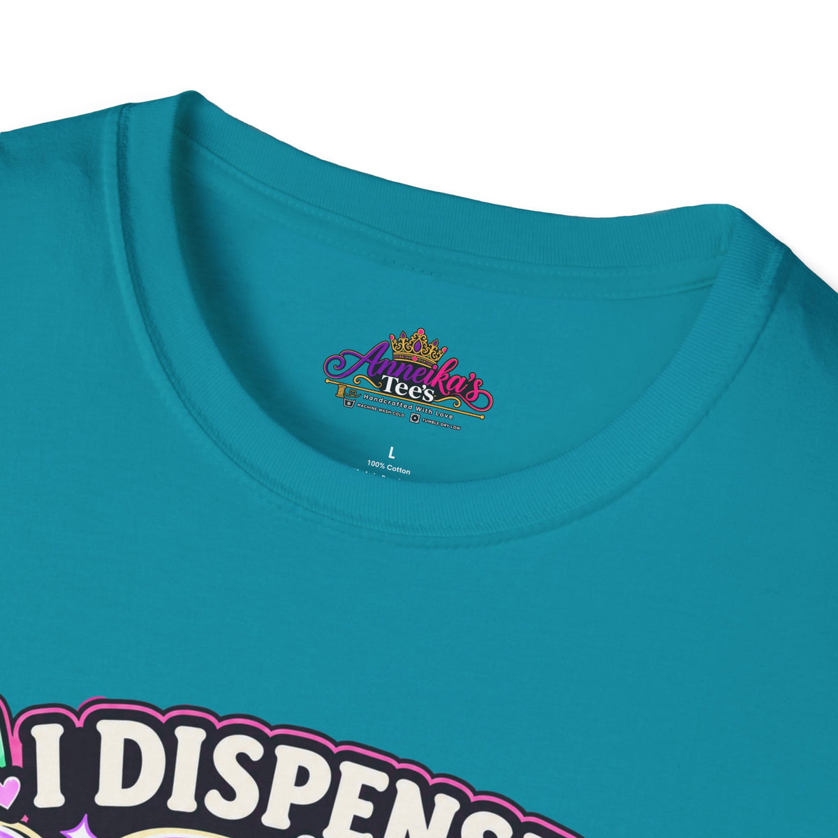 Patience Dispenser T-Shirt — “I Dispense Patience” Cute Pharmacy Cartoon Tee