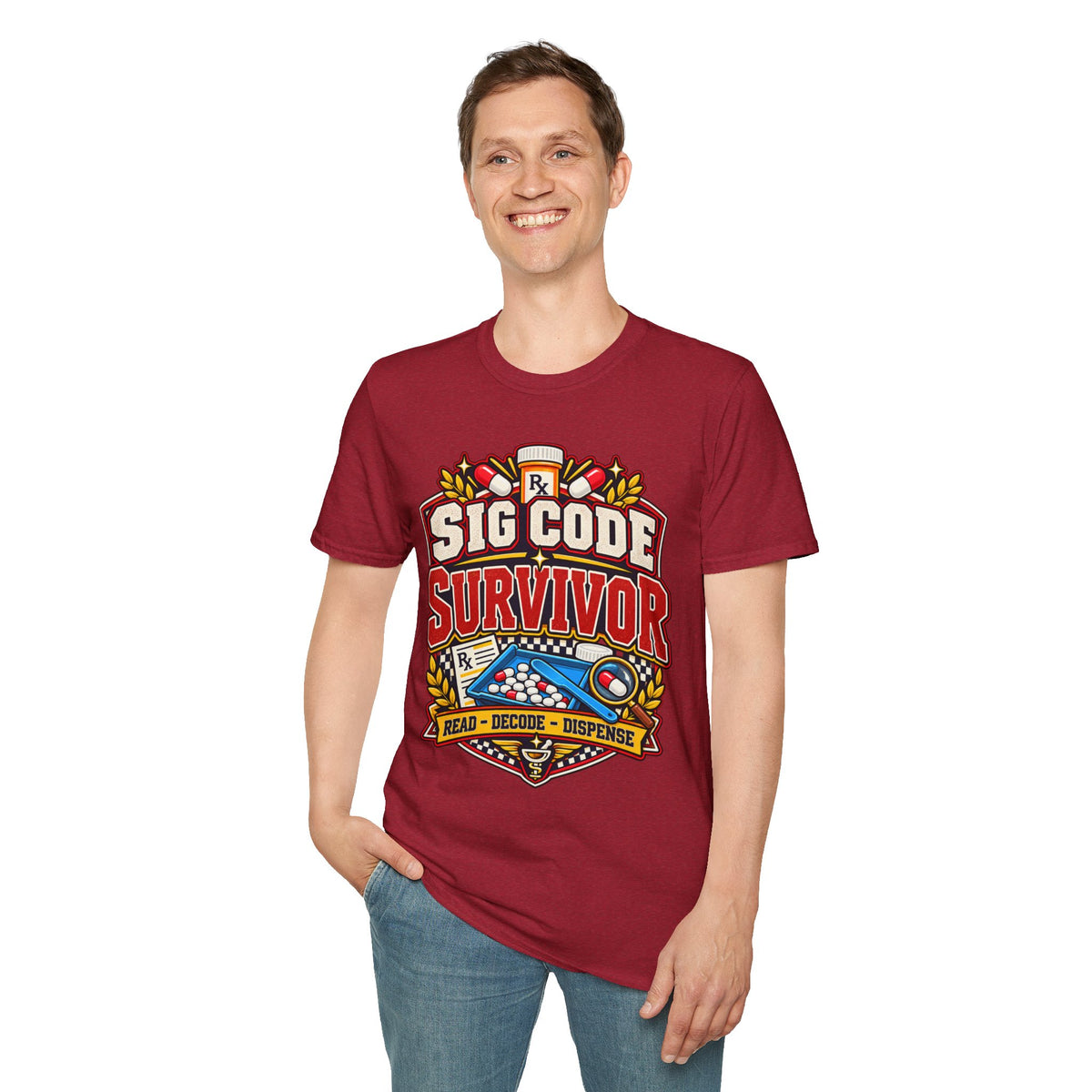 Funny Sig Code Survivor Pharmacy T-Shirt