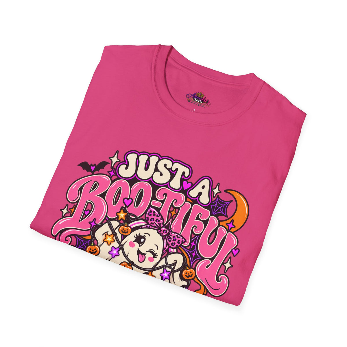 Just a Boo-tiful Mess T-Shirt — Cute Halloween Ghost Graphic Tee