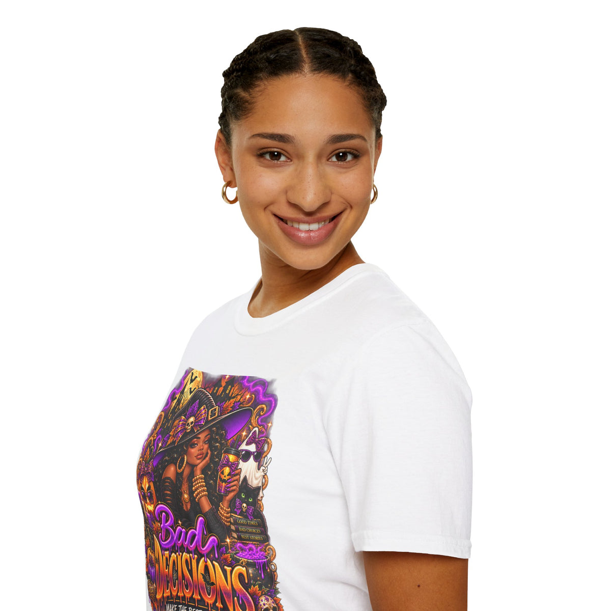 Bad Decisions Halloween T-Shirt — Witch Party Graphic Tee