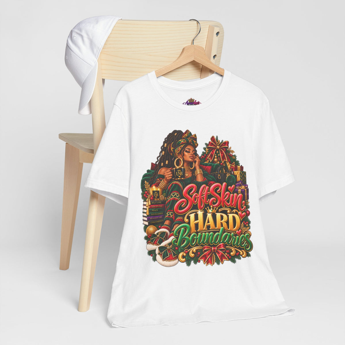 Soft Skin, Hard Boundaries T-Shirt — Empowering Black Woman Graphic Tee