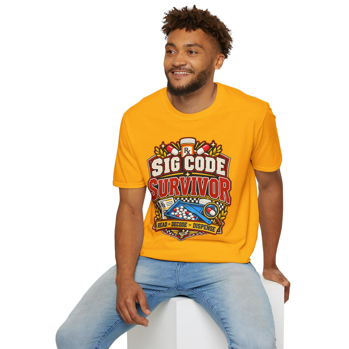 Funny Sig Code Survivor Pharmacy T-Shirt