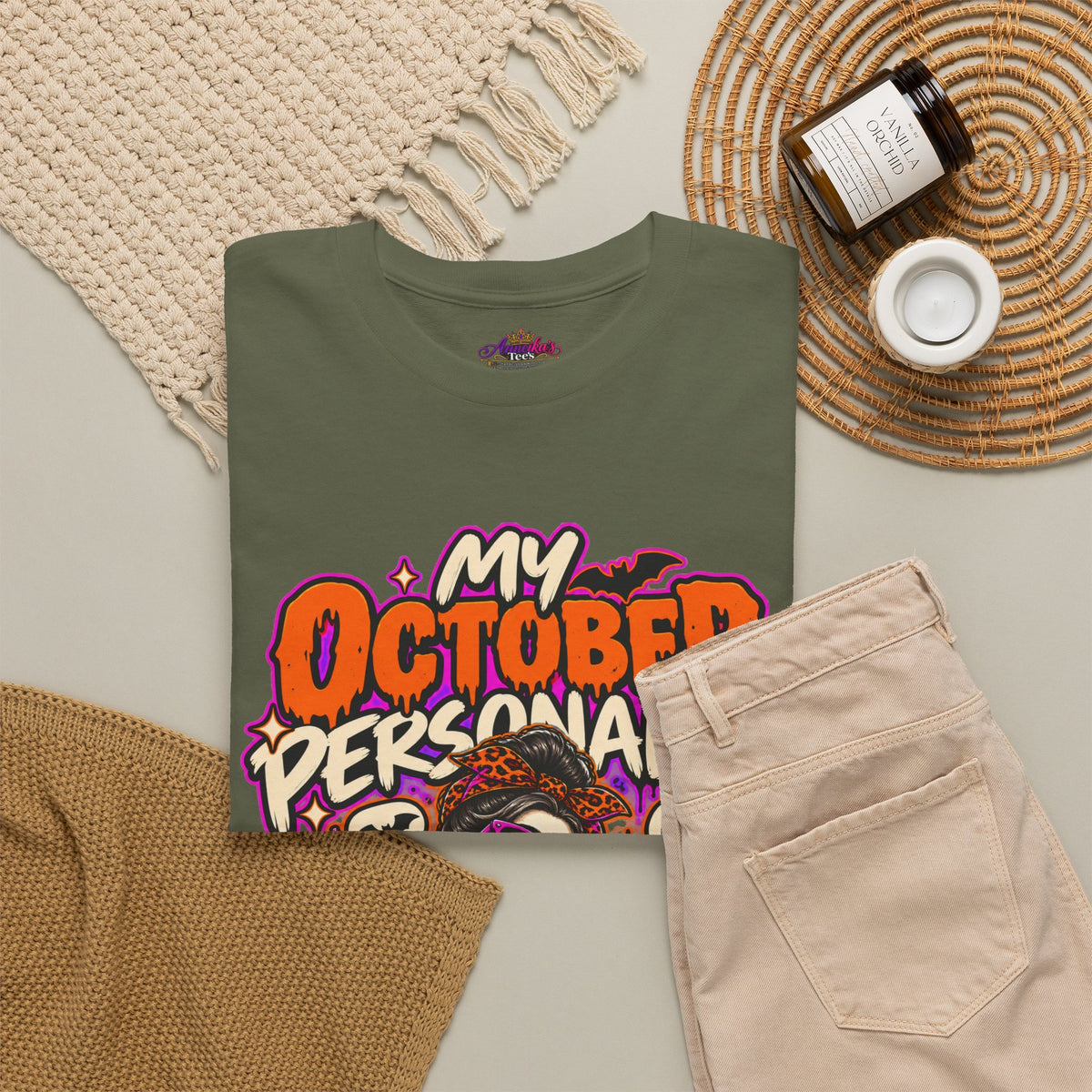 October Personality Halloween T-Shirt — "My October Personality Has Entered the Chat" Graphic Tee