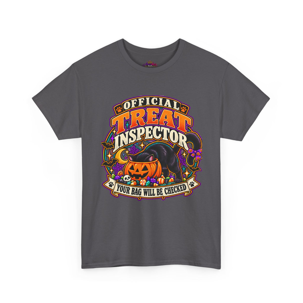 Halloween "Official Treat Inspector" T-Shirt — Funny Pumpkin Candy Patrol Tee