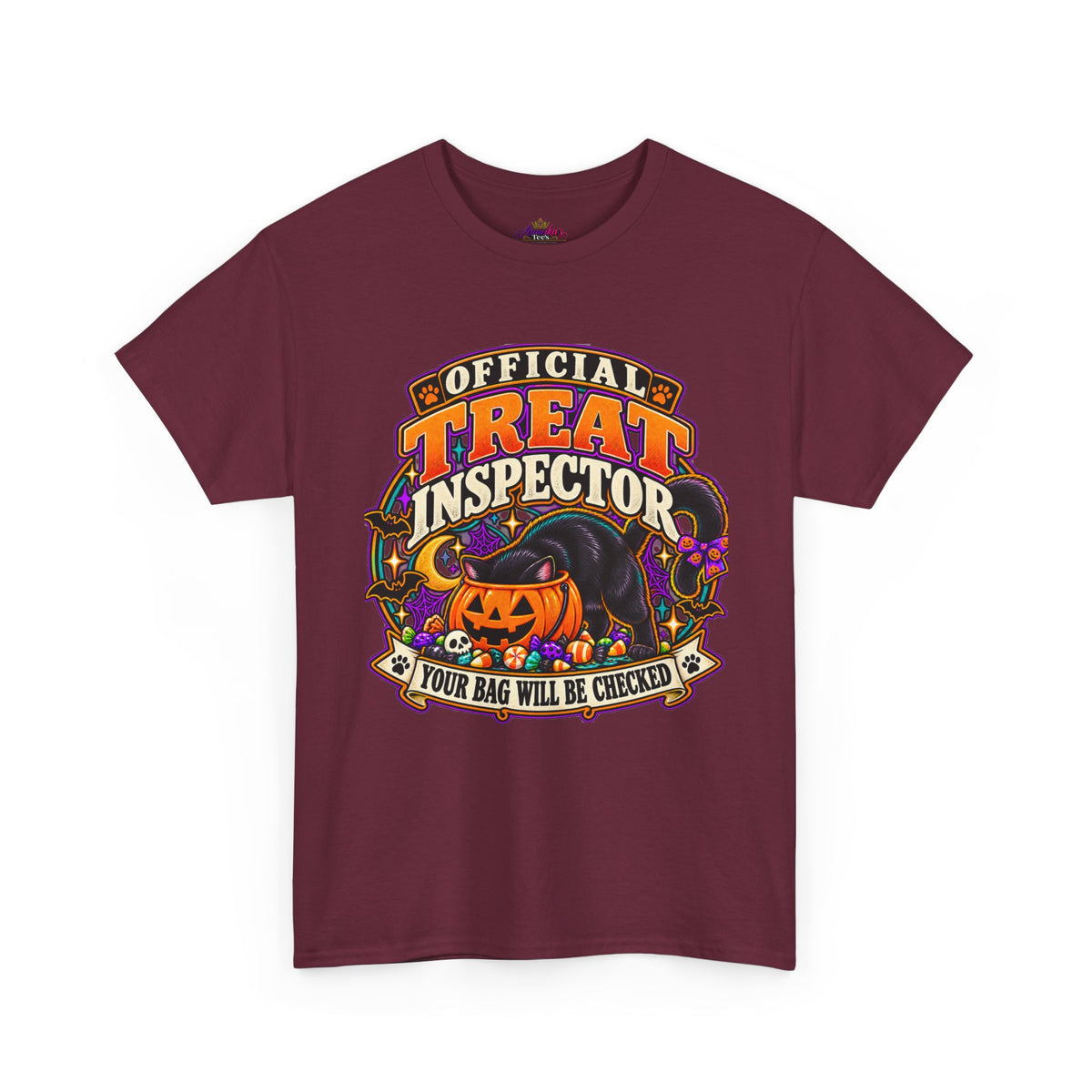 Halloween "Official Treat Inspector" T-Shirt — Funny Pumpkin Candy Patrol Tee