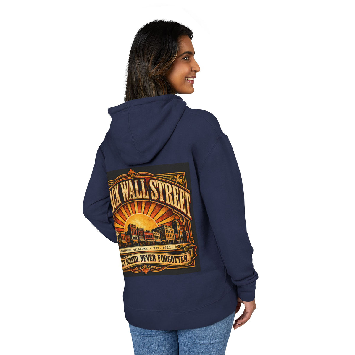 Black Wall Street Greenwood 1921 Hoodie — Built, Burned, Never Forgotten