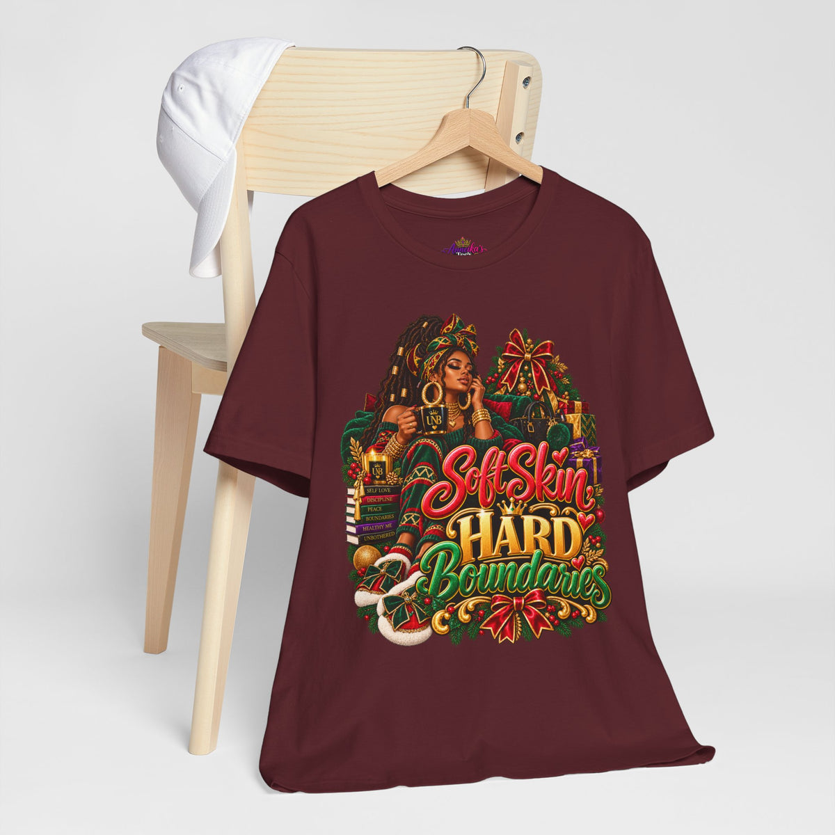 Soft Skin, Hard Boundaries T-Shirt — Empowering Black Woman Graphic Tee