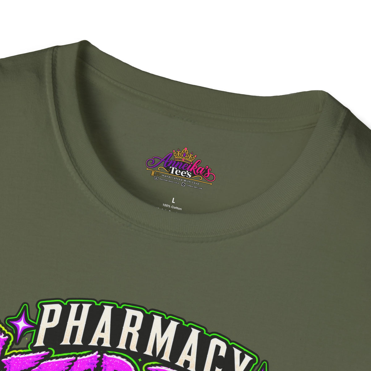Pharmacy After Dark T-Shirt — 'The Refills Never Sleep' Halloween Pharmacy Tee