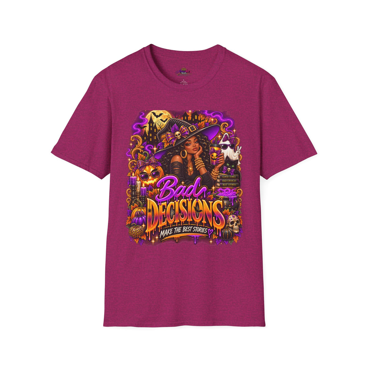 Bad Decisions Halloween T-Shirt — Witch Party Graphic Tee