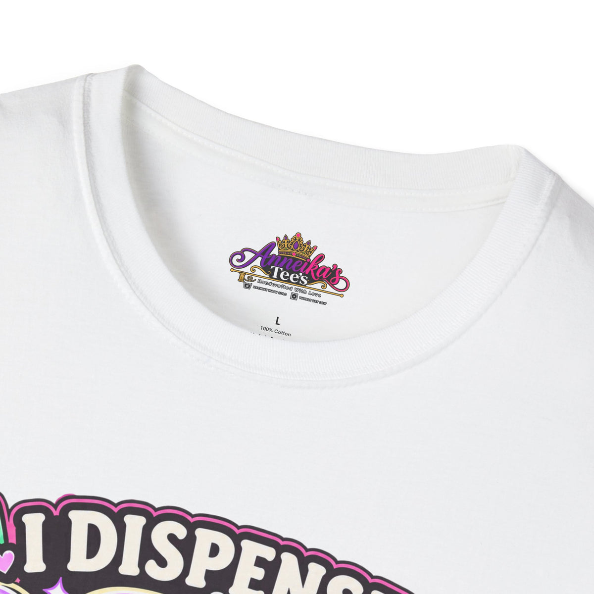 Patience Dispenser T-Shirt — “I Dispense Patience” Cute Pharmacy Cartoon Tee