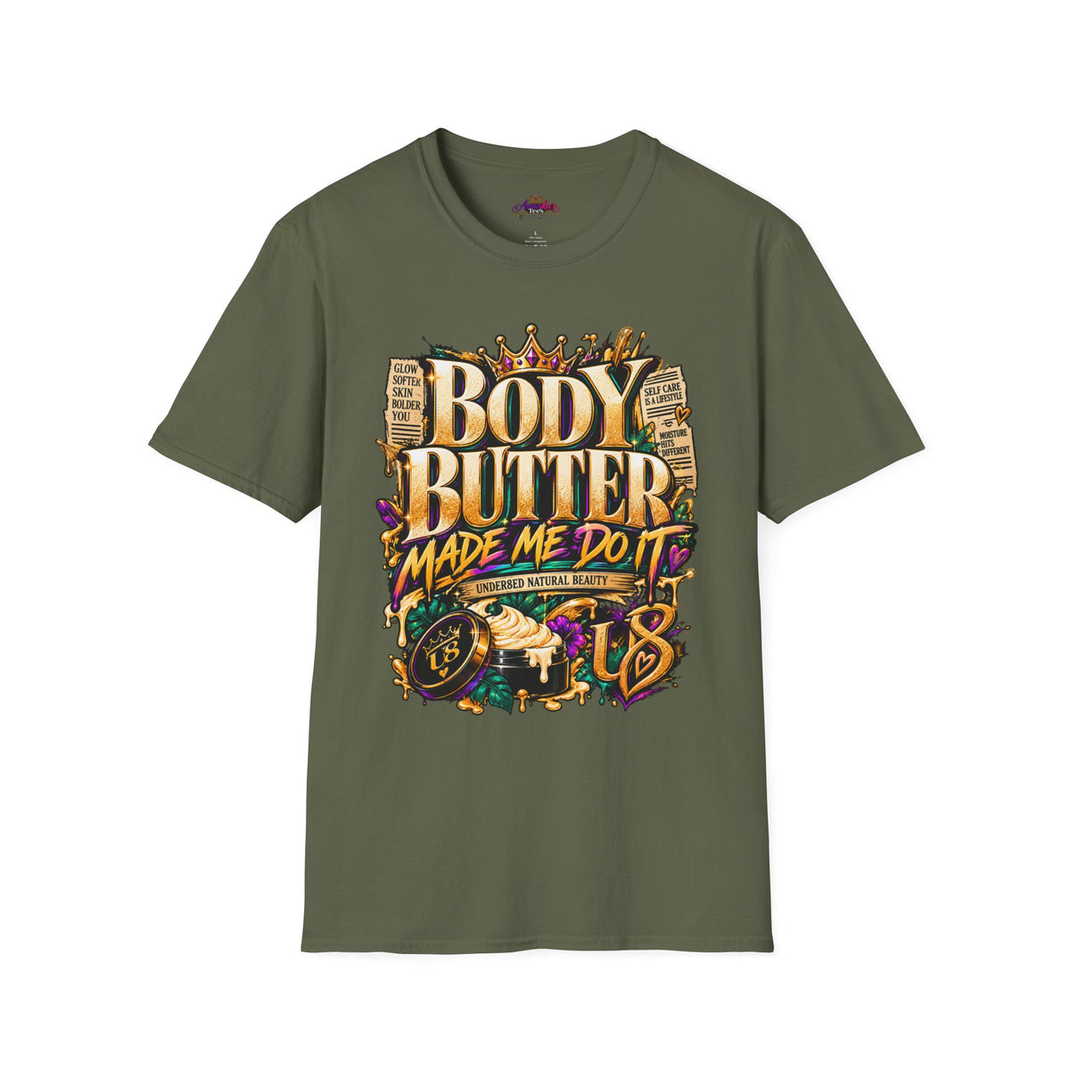 Body Butter Made Me Do It T-Shirt – Funny Skincare Graphic Tee