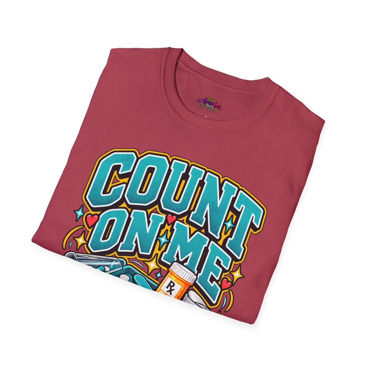 Count On Me Pharmacy Tech T‑Shirt — Funny Pharmacist Technician Shirt