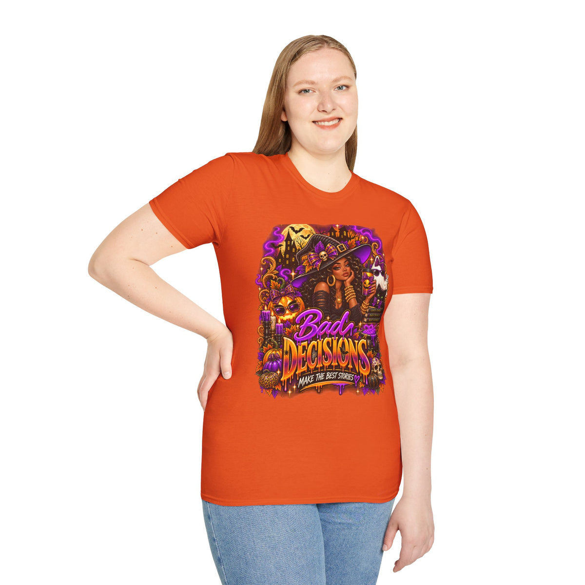 Bad Decisions Halloween T-Shirt — Witch Party Graphic Tee