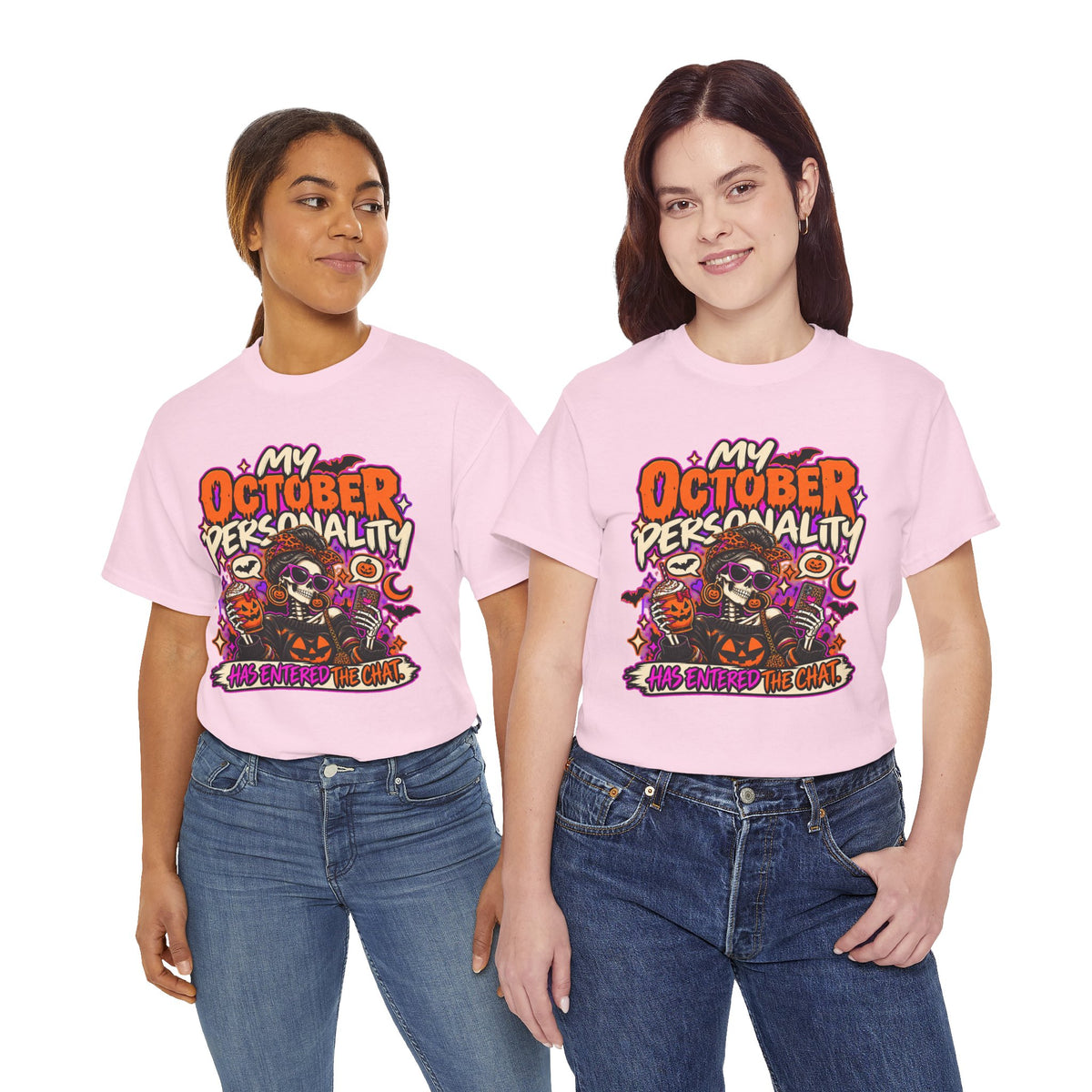 October Personality Halloween T-Shirt — "My October Personality Has Entered the Chat" Graphic Tee