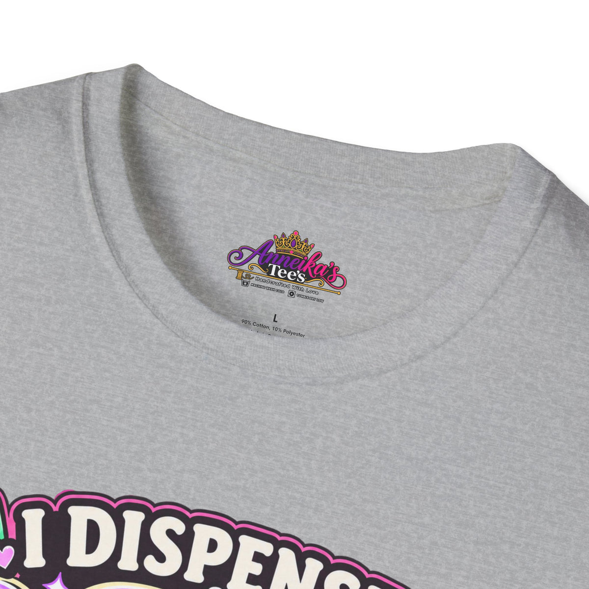 Patience Dispenser T-Shirt — “I Dispense Patience” Cute Pharmacy Cartoon Tee