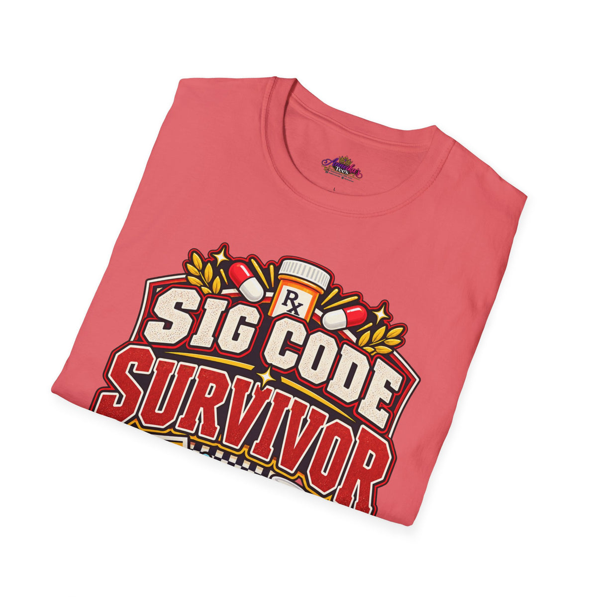 Funny Sig Code Survivor Pharmacy T-Shirt
