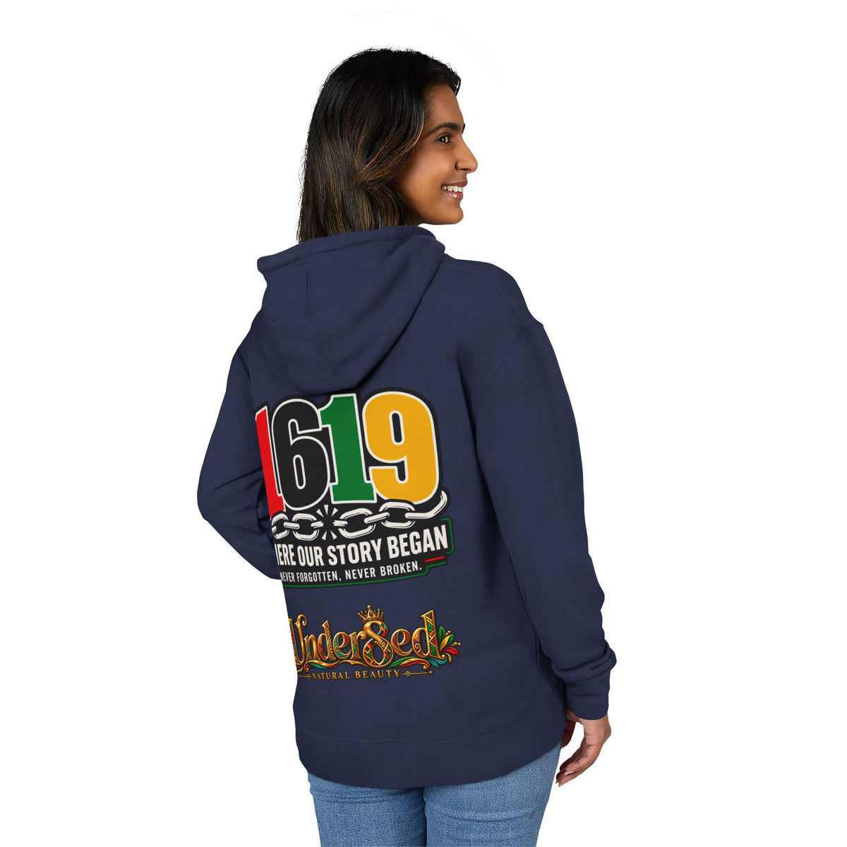 1619 Hoodie — "Where Our Story Began" Afrocentric History Pullover