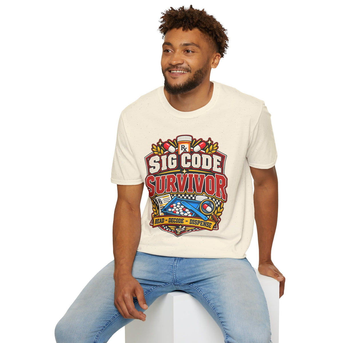 Funny Sig Code Survivor Pharmacy T-Shirt