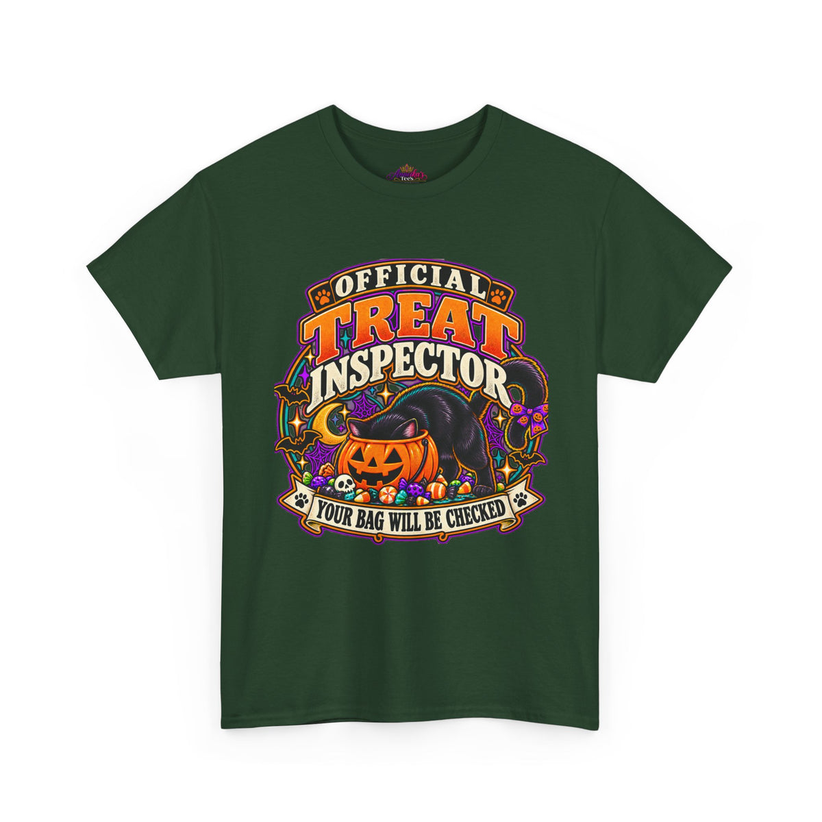 Halloween "Official Treat Inspector" T-Shirt — Funny Pumpkin Candy Patrol Tee
