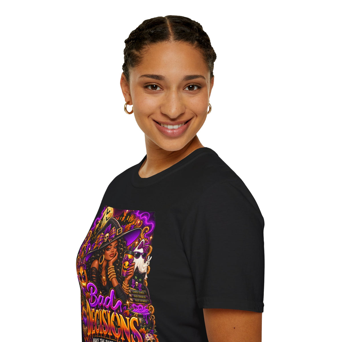 Bad Decisions Halloween T-Shirt — Witch Party Graphic Tee