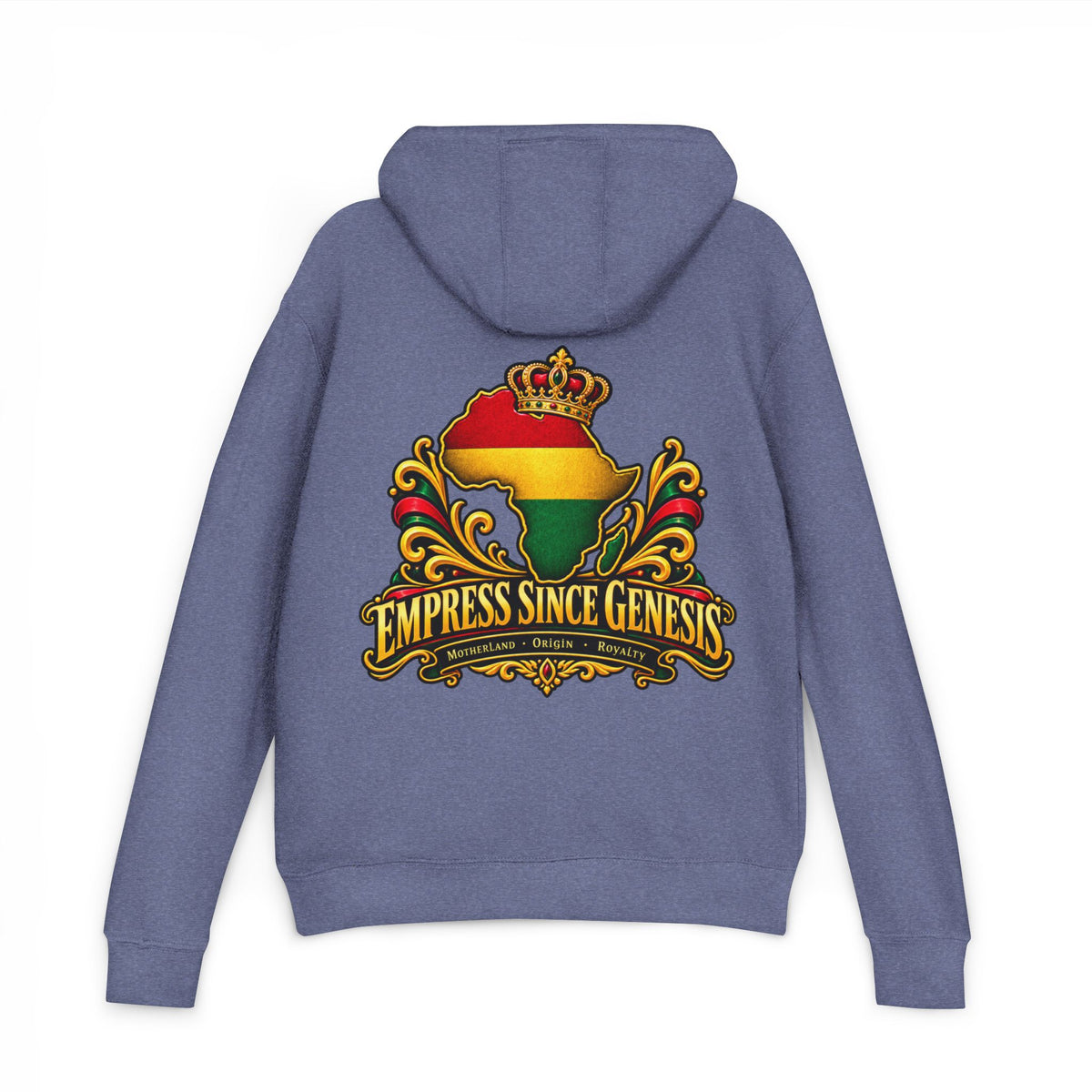 Empress Since Genesis Hoodie — African Crown Map Rasta Sweatshirt