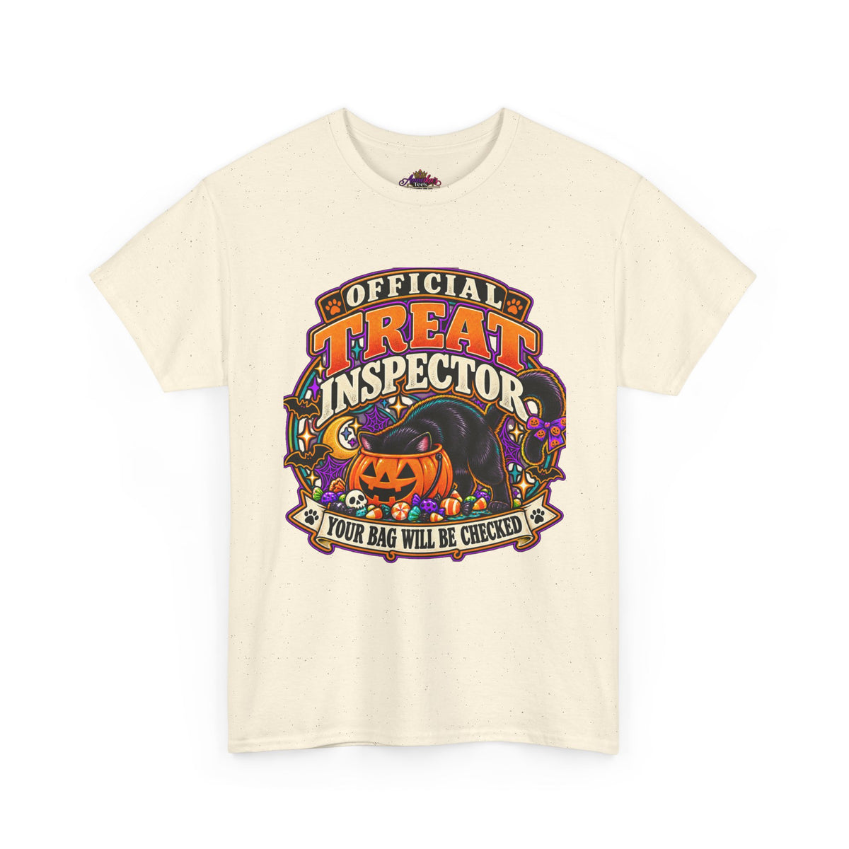Halloween "Official Treat Inspector" T-Shirt — Funny Pumpkin Candy Patrol Tee