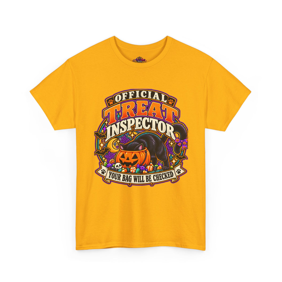 Halloween "Official Treat Inspector" T-Shirt — Funny Pumpkin Candy Patrol Tee