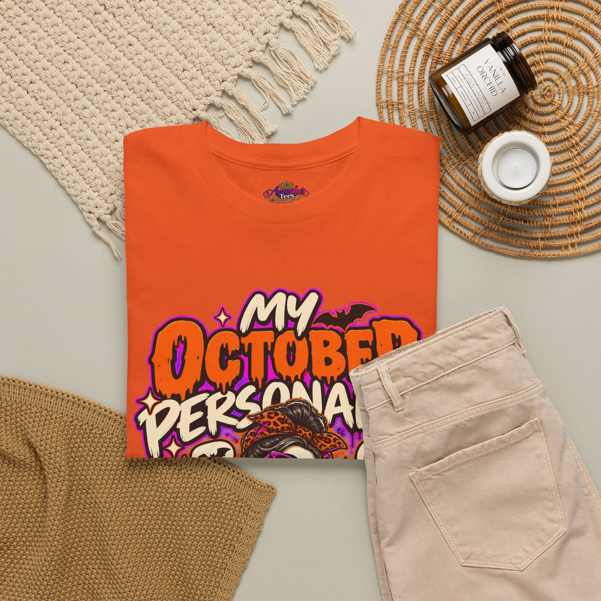 October Personality Halloween T-Shirt — "My October Personality Has Entered the Chat" Graphic Tee