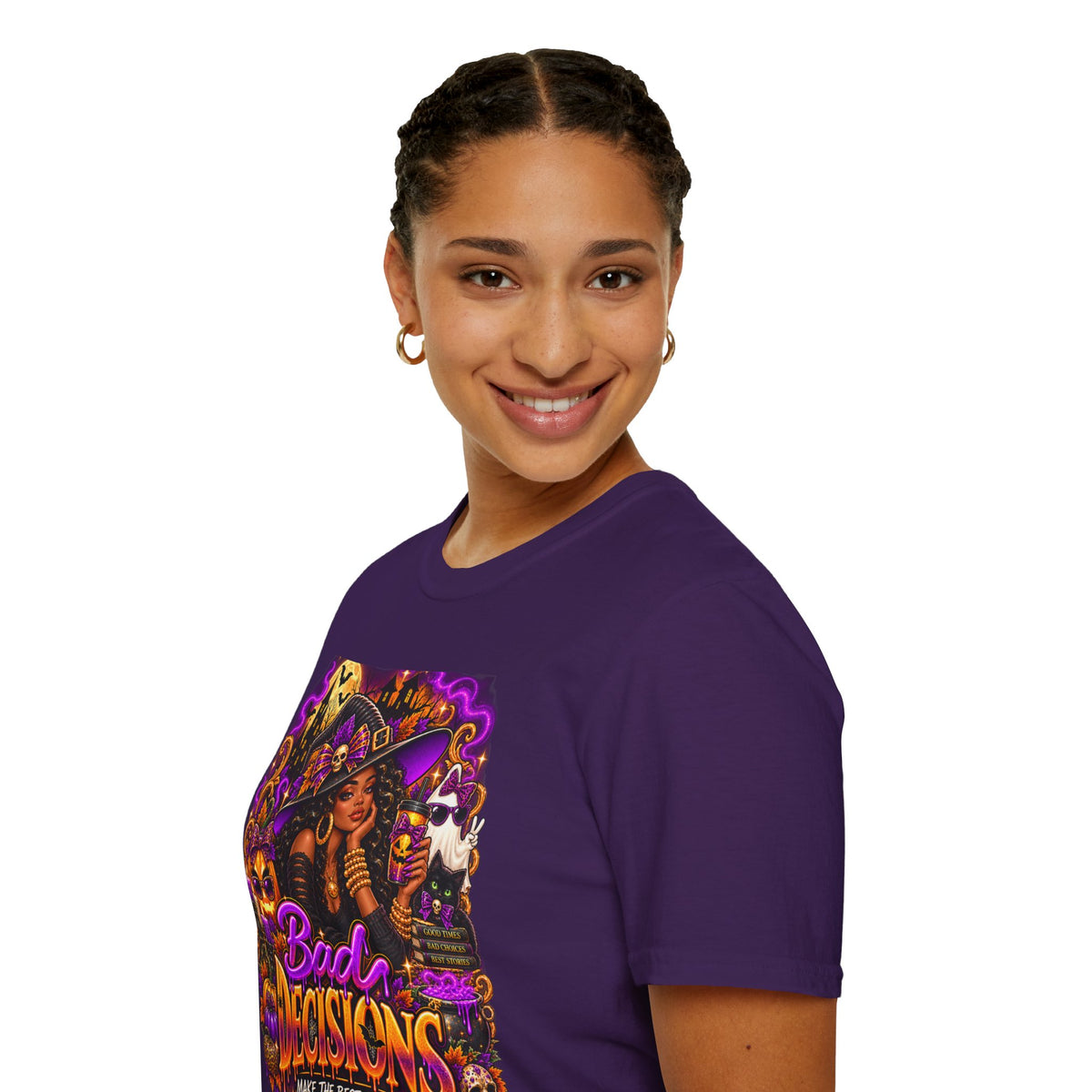 Bad Decisions Halloween T-Shirt — Witch Party Graphic Tee
