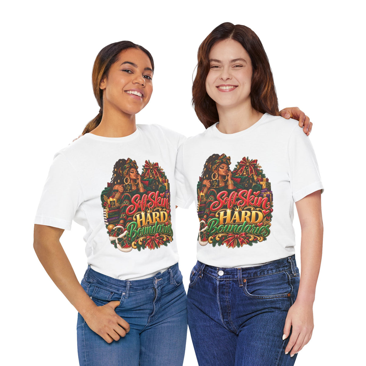 Soft Skin, Hard Boundaries T-Shirt — Empowering Black Woman Graphic Tee