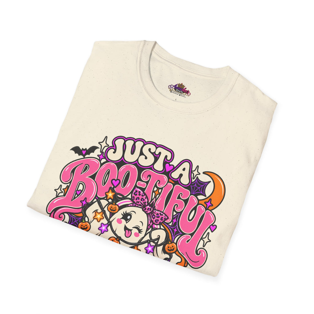 Just a Boo-tiful Mess T-Shirt — Cute Halloween Ghost Graphic Tee